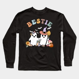 Halloween Ghost Bestie Long Sleeve T-Shirt